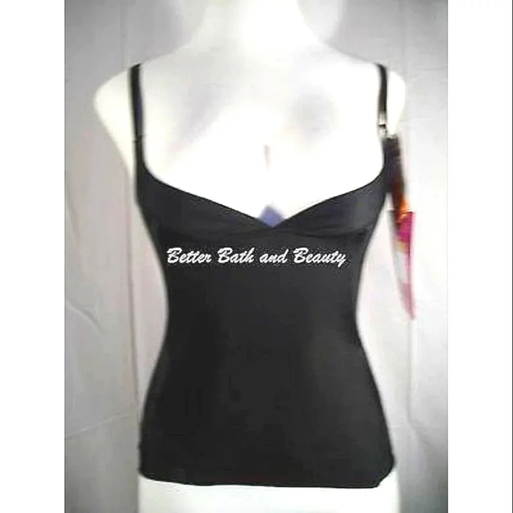 Dr. Rey's Shapewear Sleeveless Push Up Singlet Medium Control Size SMALL Black‎